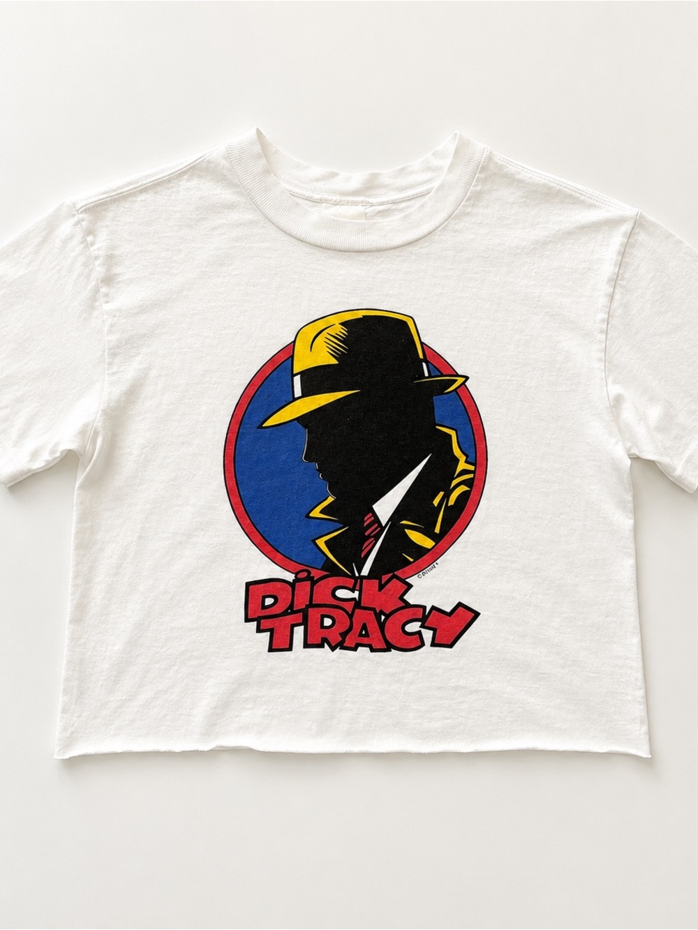 Vintage Dick Tracy Graphic Crop Tee XS